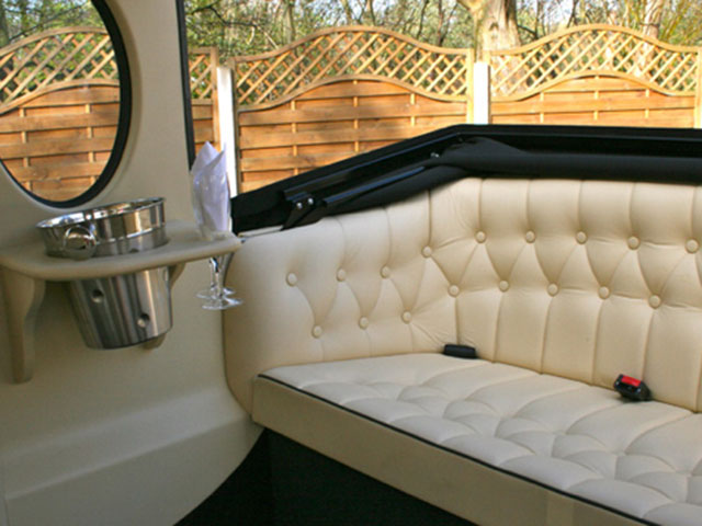 Imperial Landaulette Wedding Car Inside