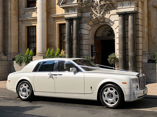 Phantom Rolls Royce Wedding Car