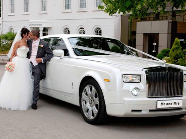 Phantom Rolls Royce Wedding Car